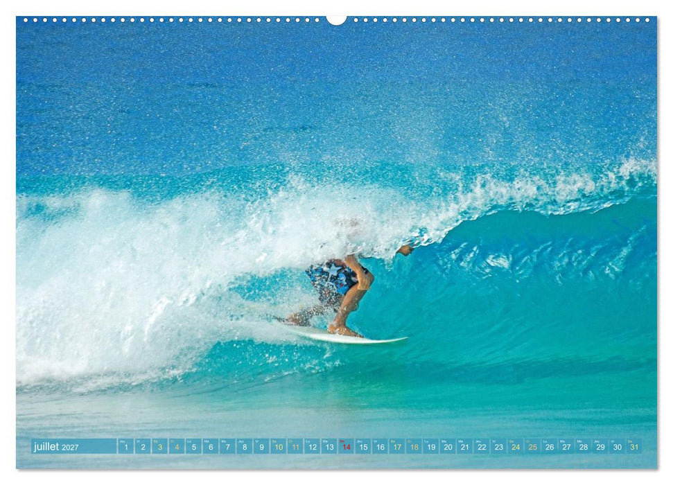 Le surf ou la quête de la vague parfaite (CALVENDO Calendrier supérieur 2027)