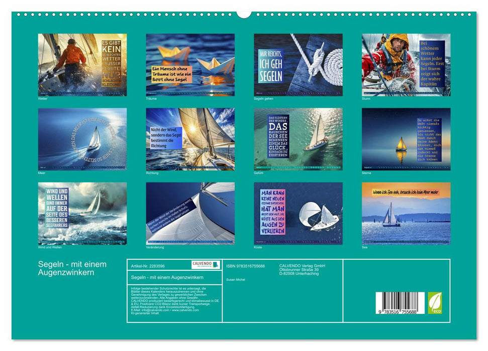 Segeln - mit einem Augenzwinkern (CALVENDO Premium Wandkalender 2027)