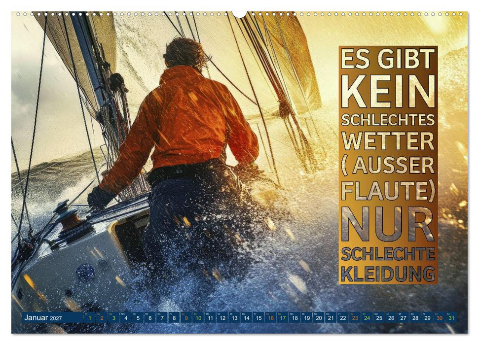 Segeln - mit einem Augenzwinkern (CALVENDO Premium Wandkalender 2027)