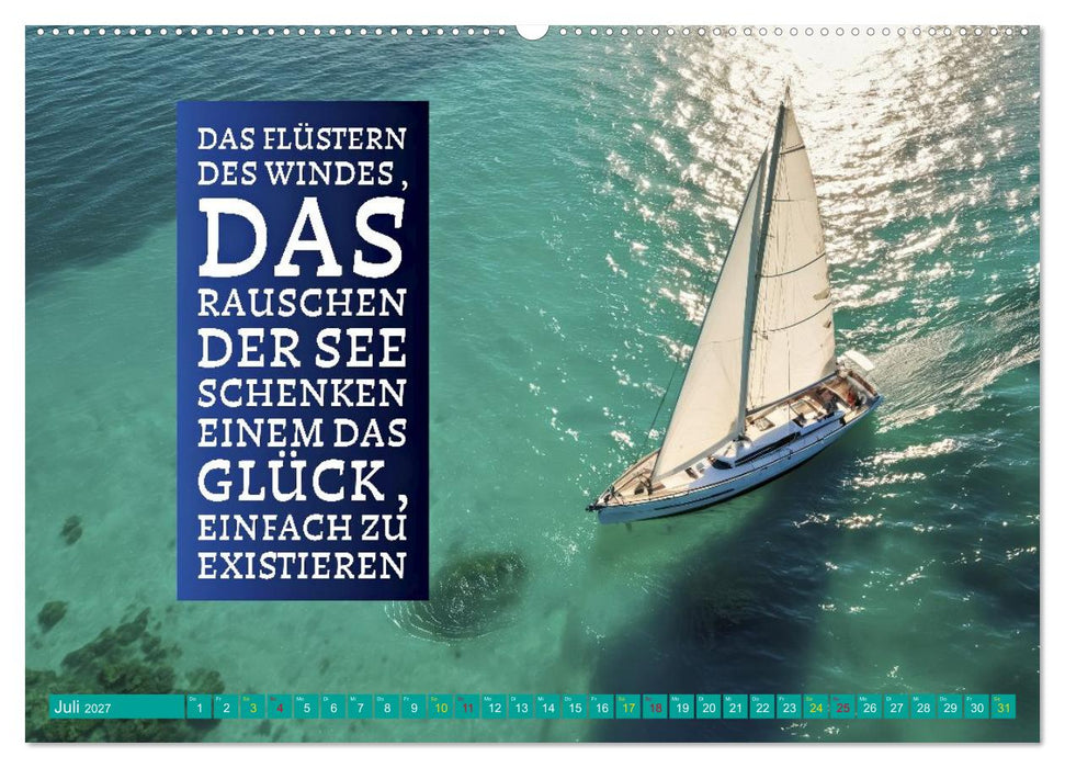 Segeln - mit einem Augenzwinkern (CALVENDO Premium Wandkalender 2027)