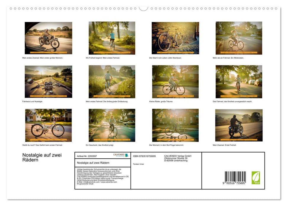 Nostalgie auf zwei Rädern (CALVENDO Premium Wandkalender 2027)