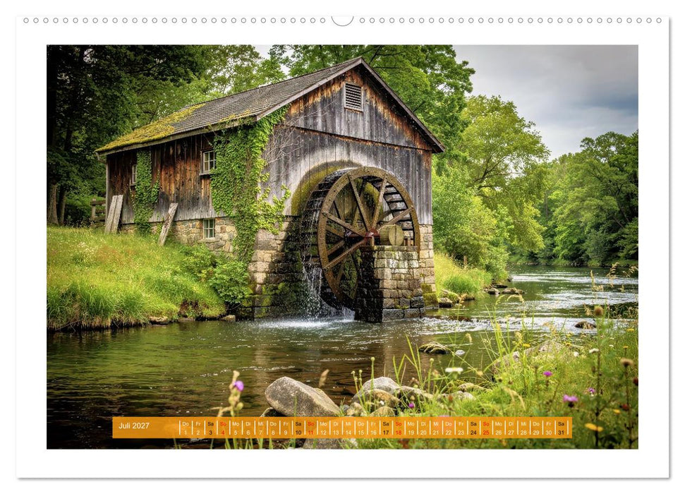 Natur und Wassermühlen (CALVENDO Premium Wandkalender 2027)