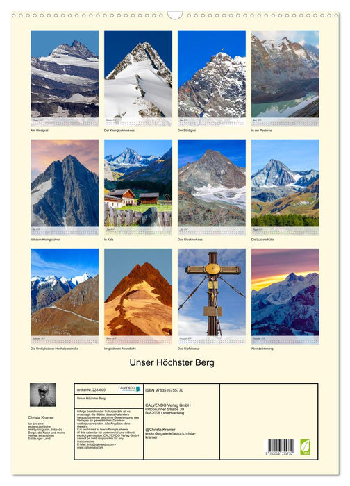 Unser Höchster Berg (CALVENDO Wandkalender 2027)