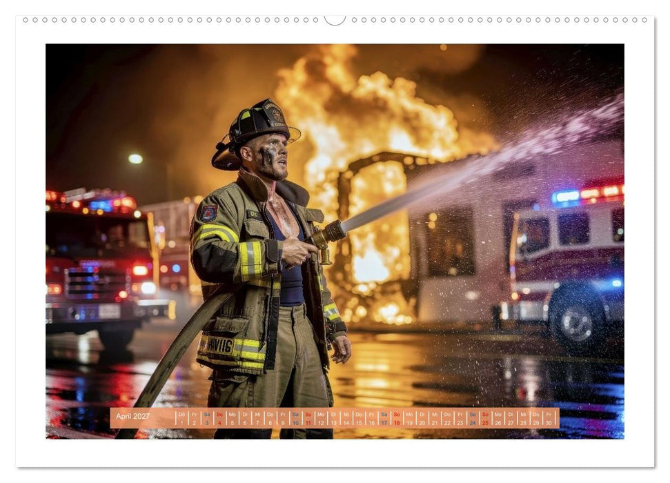 Sexy Feuerwehrfrauen und Männer (CALVENDO Premium Wandkalender 2027)