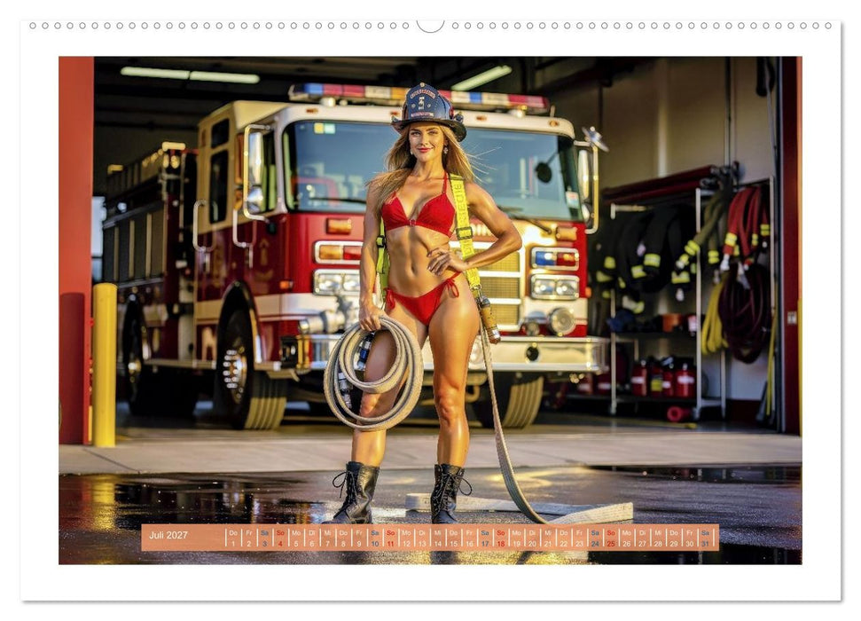 Sexy Feuerwehrfrauen und Männer (CALVENDO Premium Wandkalender 2027)