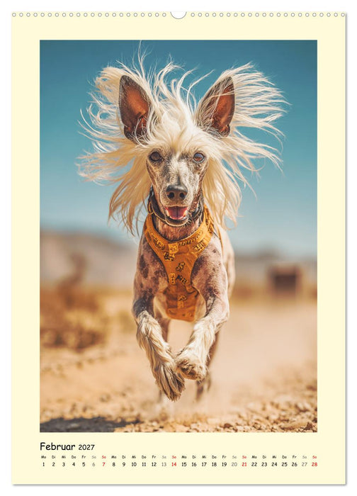 Charme und Grazie. Die Anmut der Chinesischen Schopfhunde (CALVENDO Premium Wandkalender 2027)