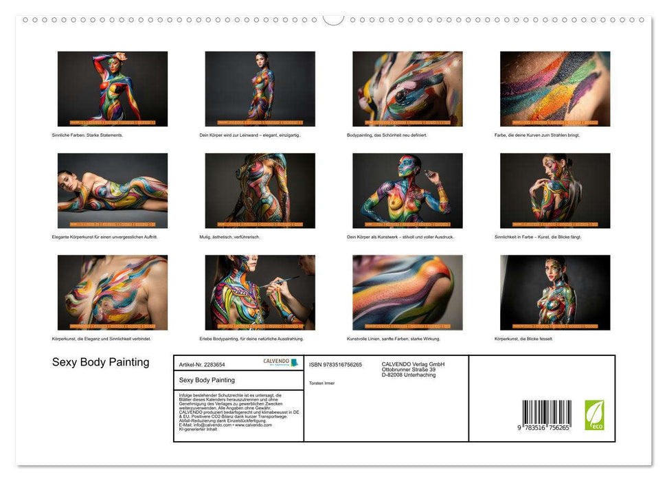 Sexy Body Painting (CALVENDO Premium Wandkalender 2027)