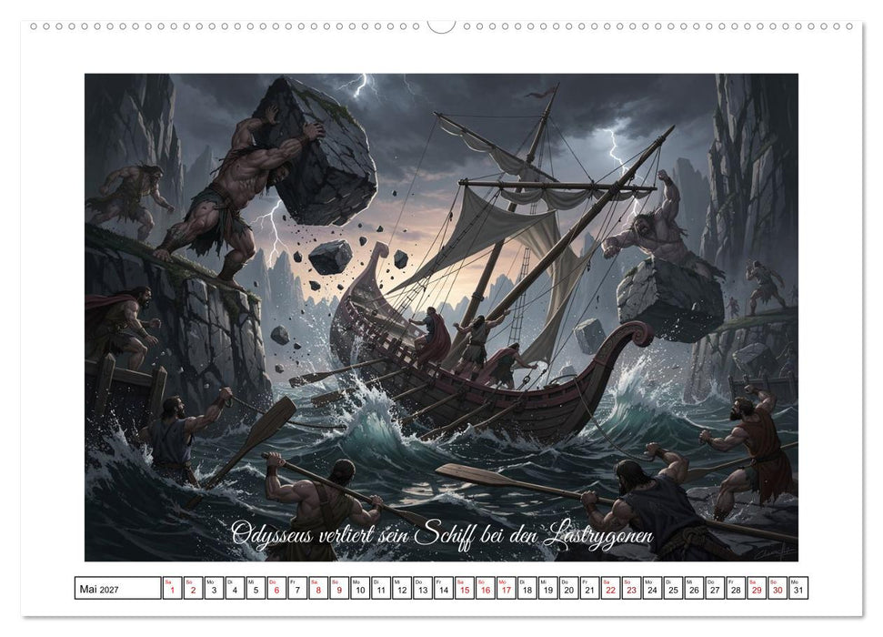 Die Irrfahrten des Odysseus (CALVENDO Wandkalender 2027)
