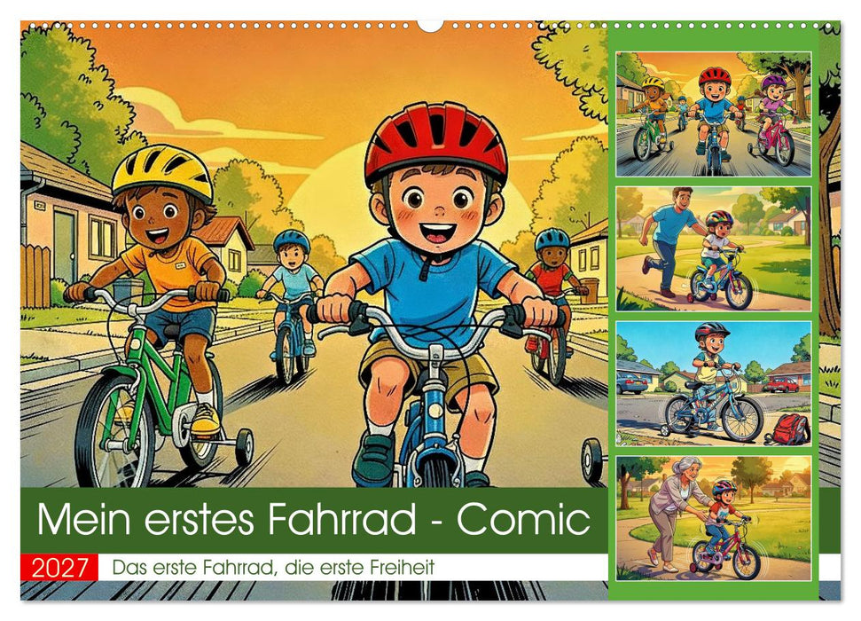 Mein erstes Fahrrad - Comic (CALVENDO Wandkalender 2027)