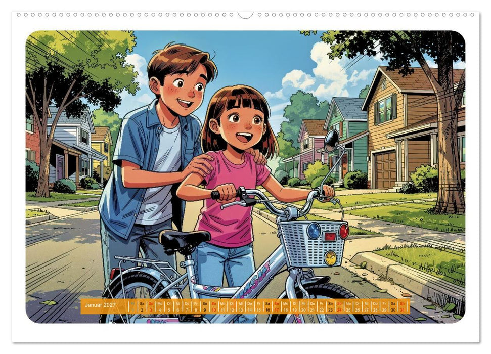 Mein erstes Fahrrad - Comic (CALVENDO Wandkalender 2027)