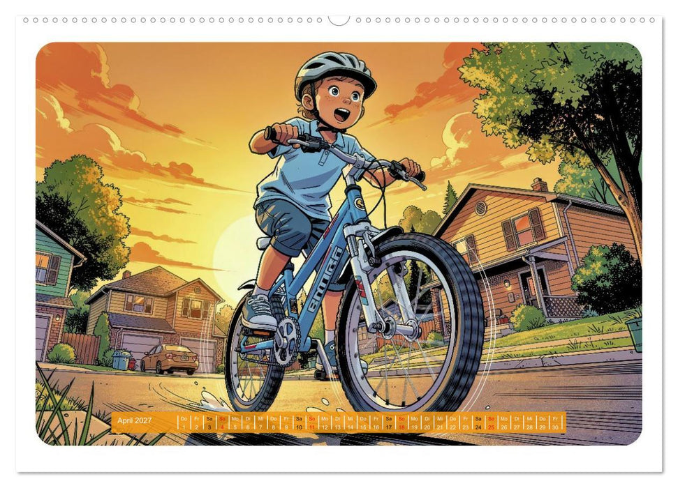 Mein erstes Fahrrad - Comic (CALVENDO Wandkalender 2027)