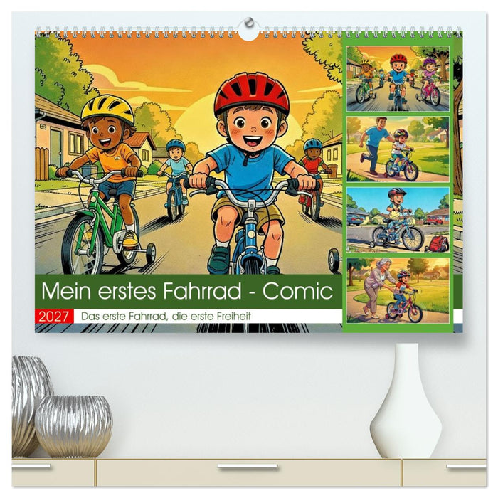 Mein erstes Fahrrad - Comic (CALVENDO Premium Wandkalender 2027)