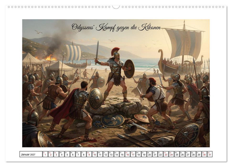 Die Irrfahrten des Odysseus (CALVENDO Premium Wandkalender 2027)