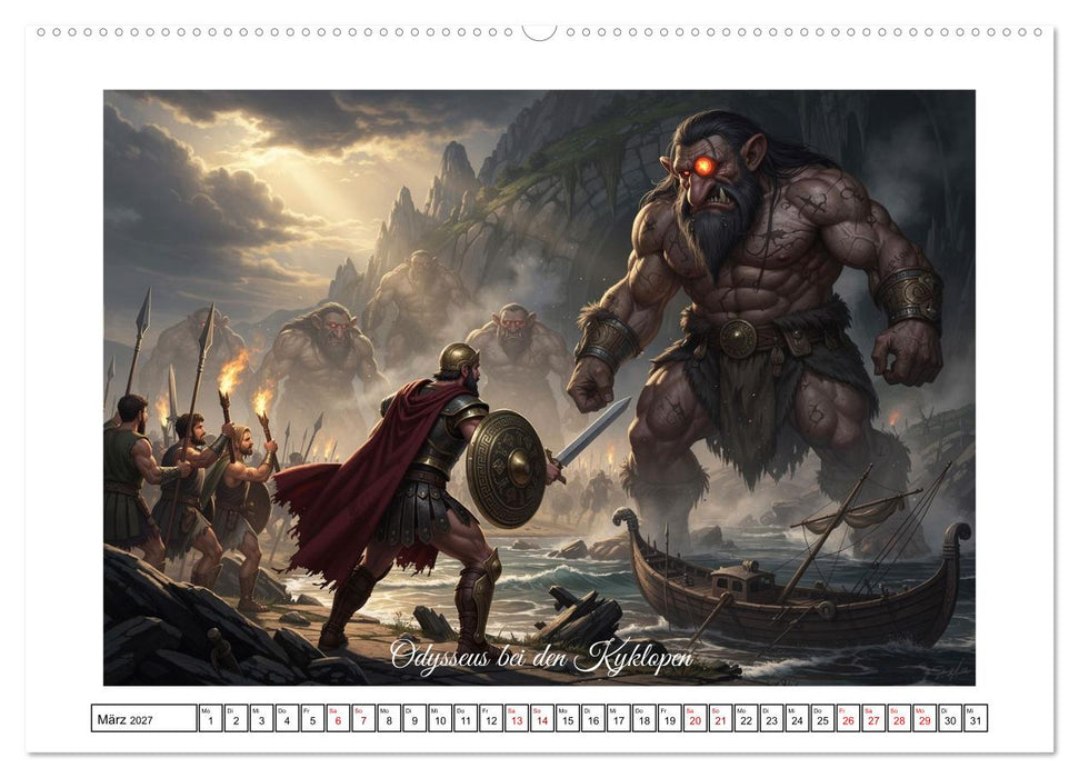 Die Irrfahrten des Odysseus (CALVENDO Premium Wandkalender 2027)