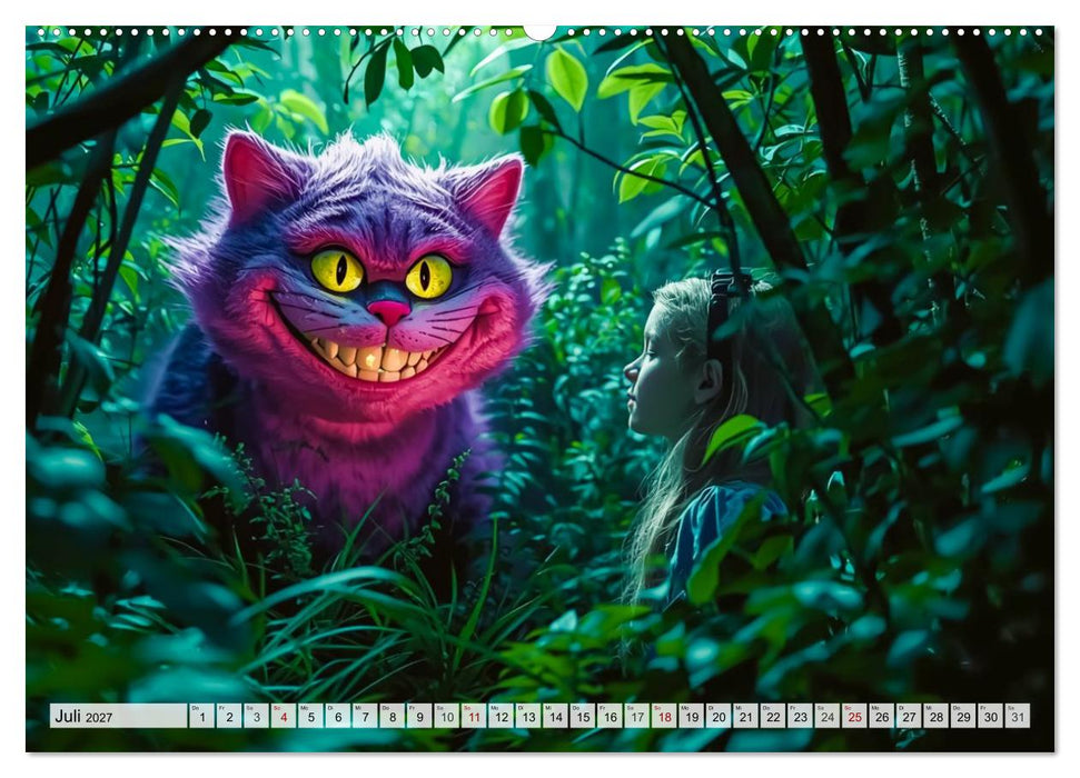 Alice – Eine Reise durch das Wunderland (CALVENDO Premium Wandkalender 2027)