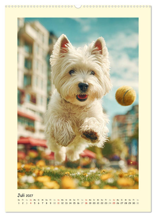 Süßer Wuschelkopf. West Highland White Terrier Momente (CALVENDO Premium Wandkalender 2027)