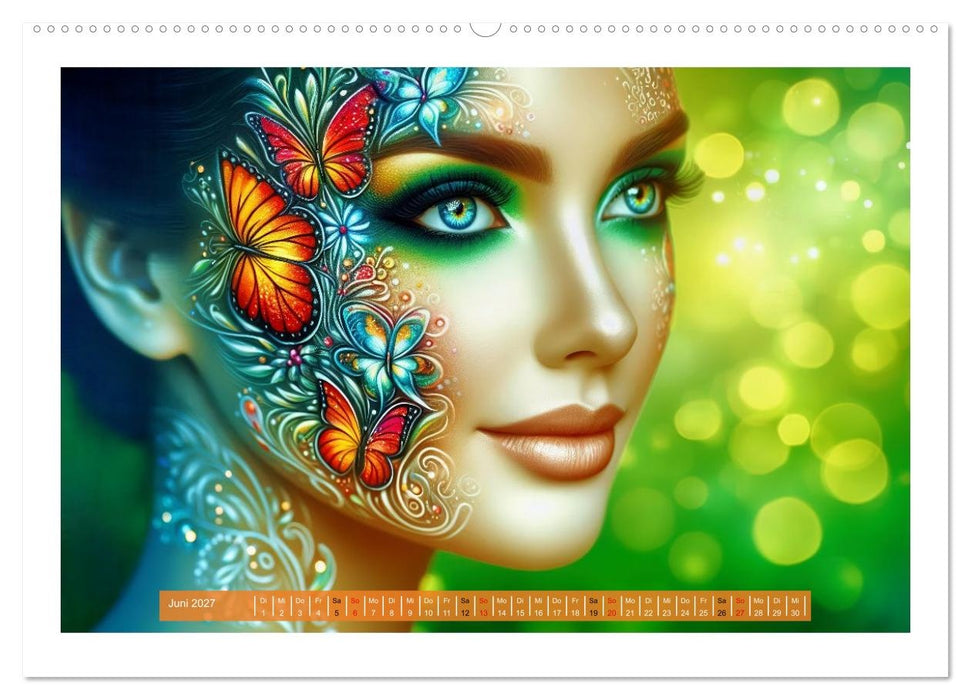 Sexy Face Painting (CALVENDO Wandkalender 2027)