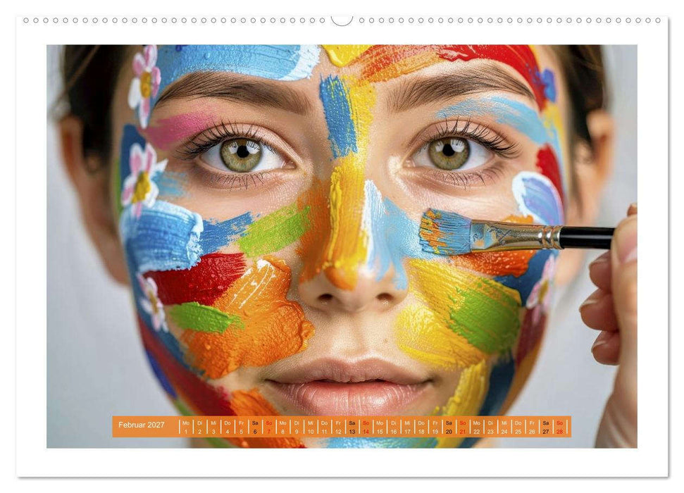 Sexy Face Painting (CALVENDO Premium Wandkalender 2027)