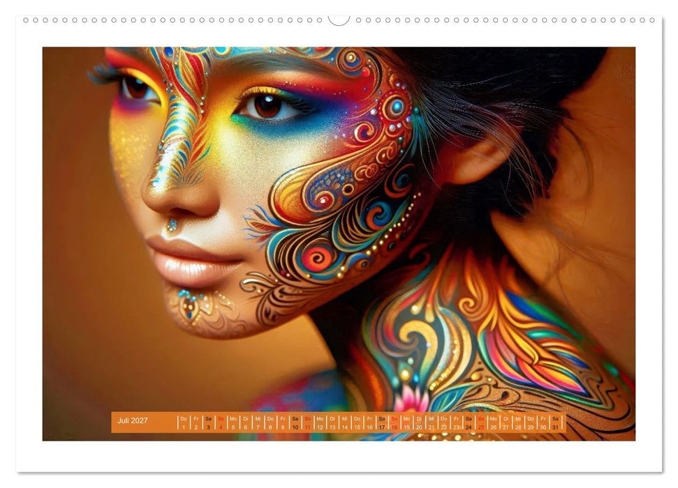 Sexy Face Painting (CALVENDO Premium Wandkalender 2027)