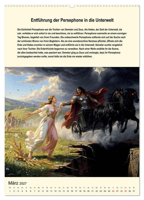 Helden der griechischen Mythologie (CALVENDO Premium Wandkalender 2027)