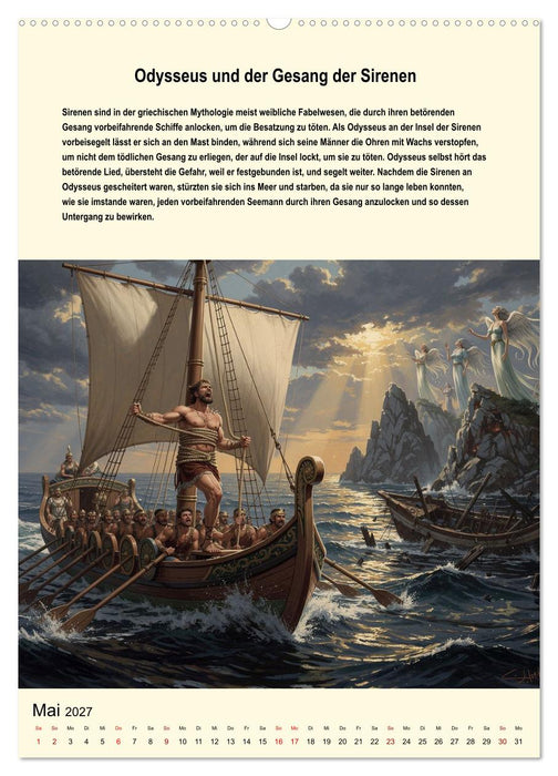Helden der griechischen Mythologie (CALVENDO Premium Wandkalender 2027)