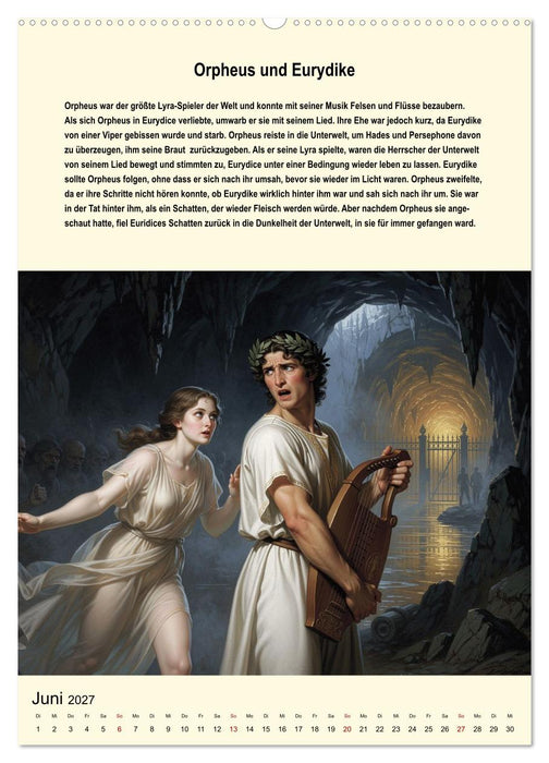 Helden der griechischen Mythologie (CALVENDO Premium Wandkalender 2027)
