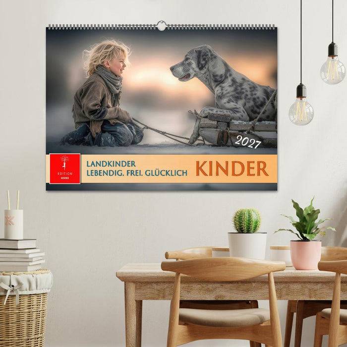 Kinder. Landkinder - Lebendig. Frei. Glücklich. (CALVENDO Wandkalender 2027)