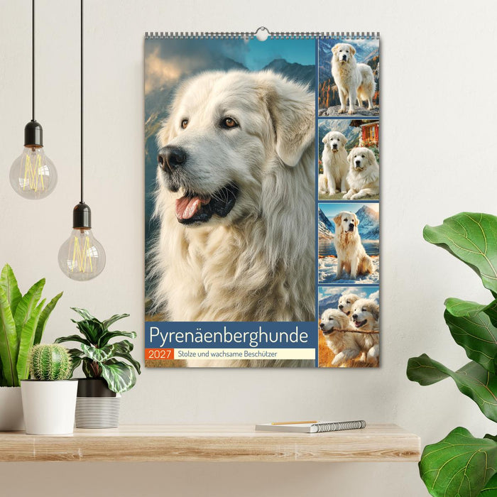 Pyrenäenberghunde. Stolze und wachsame Beschützer (CALVENDO Wandkalender 2027)