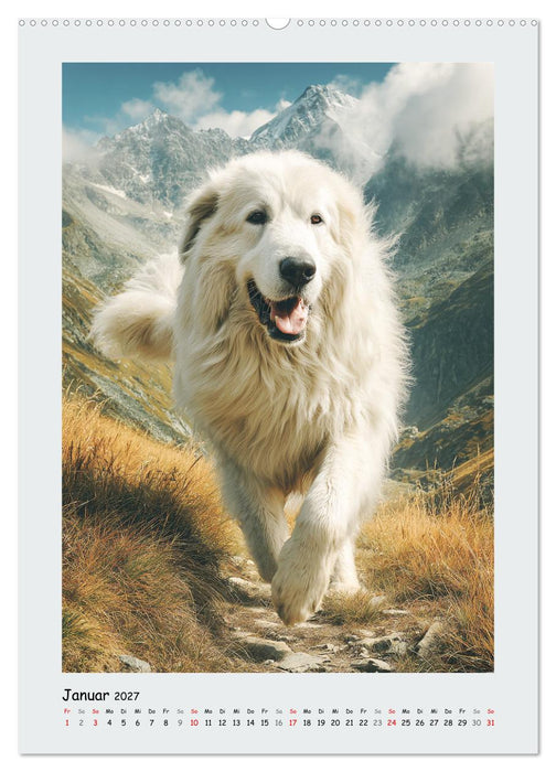 Pyrenäenberghunde. Stolze und wachsame Beschützer (CALVENDO Wandkalender 2027)