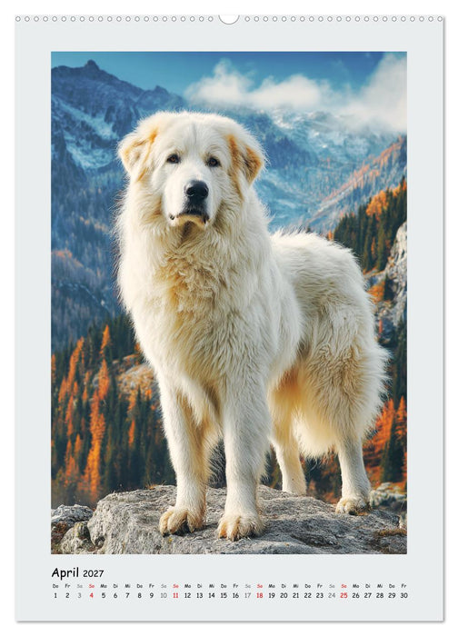 Pyrenäenberghunde. Stolze und wachsame Beschützer (CALVENDO Wandkalender 2027)