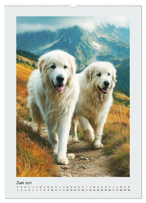 Pyrenäenberghunde. Stolze und wachsame Beschützer (CALVENDO Premium Wandkalender 2027)