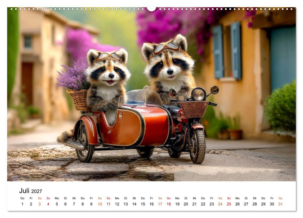 Waschbären - Klein. Knuddelig. Herzerwärmend. (CALVENDO Premium Wandkalender 2027)