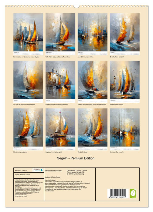 Segeln - Pemium Edition (CALVENDO Premium Wandkalender 2027)
