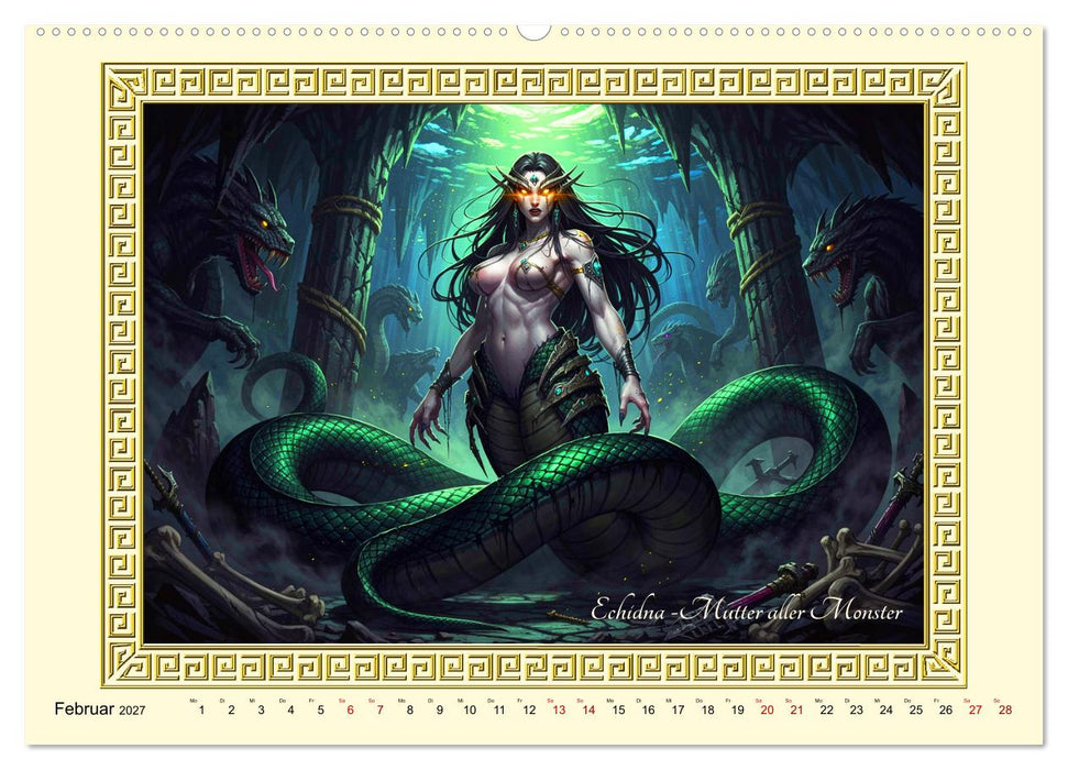 Ungeheuer der griechischen Mythologie (CALVENDO Wandkalender 2027)