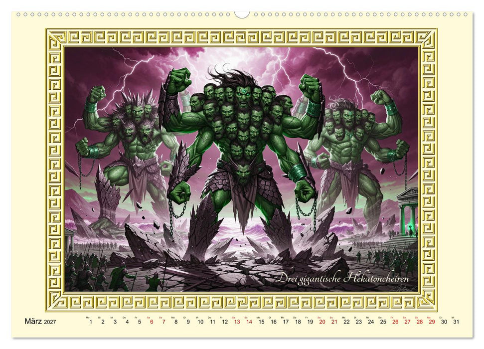 Ungeheuer der griechischen Mythologie (CALVENDO Wandkalender 2027)