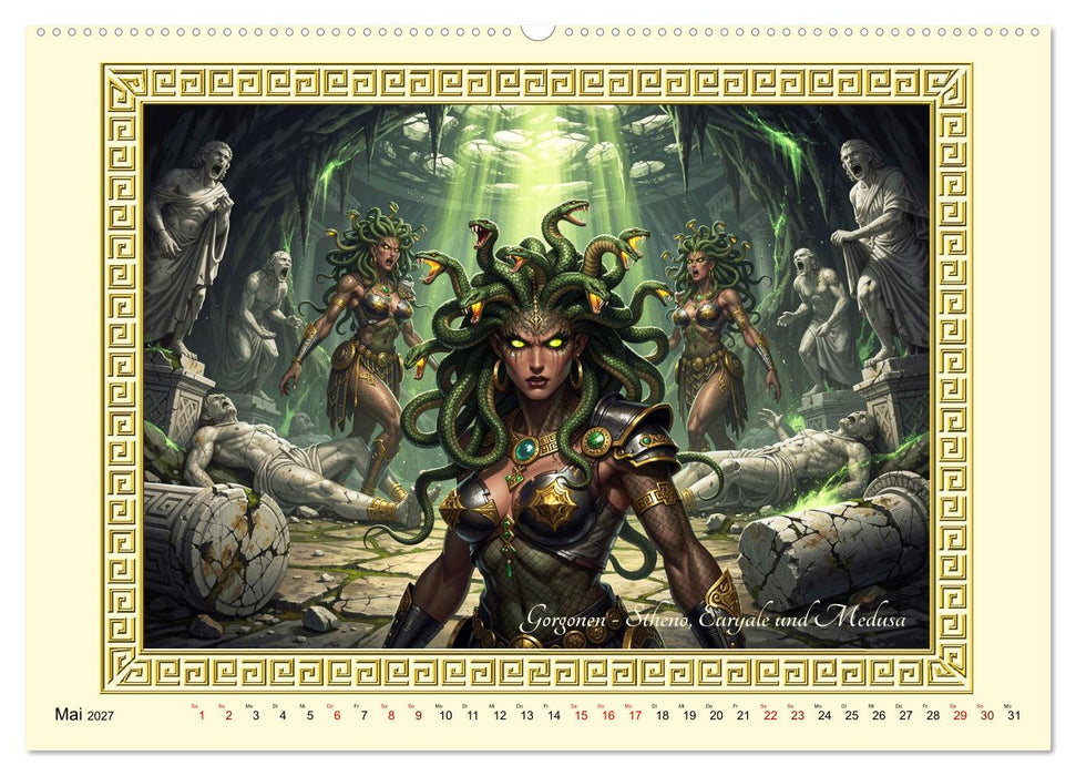 Ungeheuer der griechischen Mythologie (CALVENDO Wandkalender 2027)