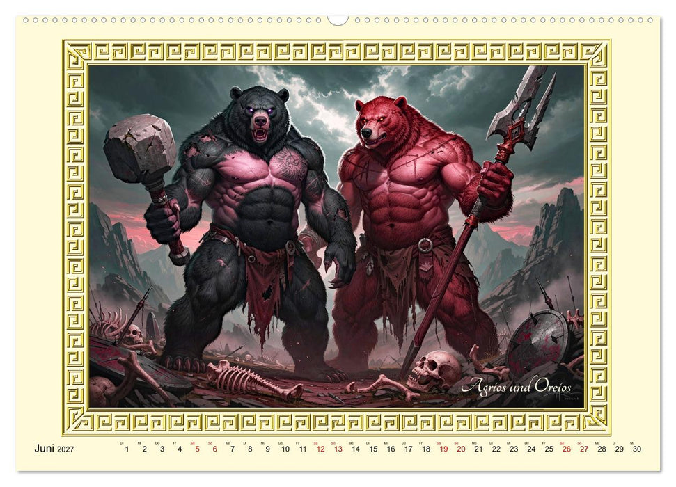 Ungeheuer der griechischen Mythologie (CALVENDO Wandkalender 2027)