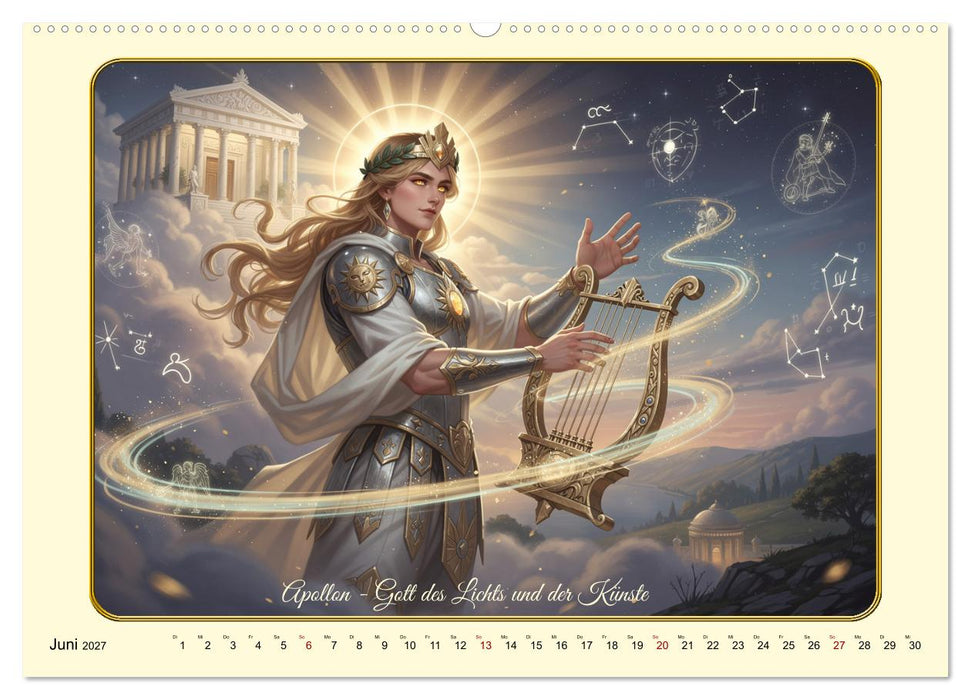 Griechische Gottheiten des Guten (CALVENDO Wandkalender 2027)