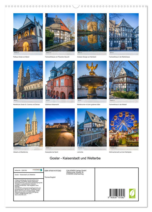 Goslar - Kaiserstadt und Welterbe (CALVENDO Premium Wandkalender 2027)