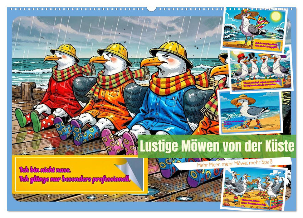 Lustige Möwen von der Küste (CALVENDO Wandkalender 2027)