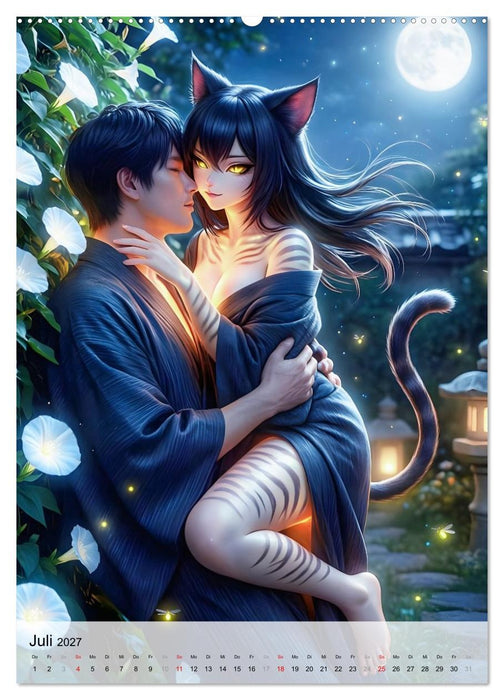 Verbotene Küsse mit Yokai (CALVENDO Premium Wandkalender 2027)