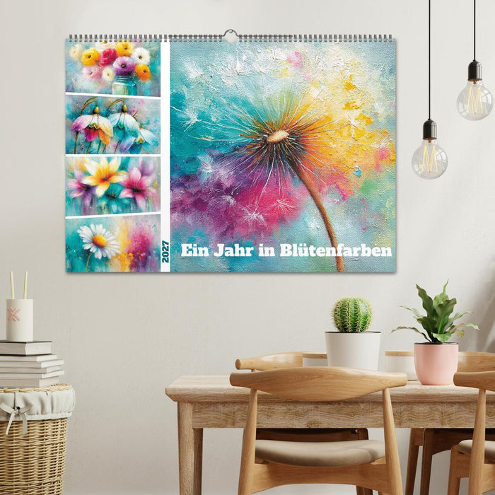 Ein Jahr in Blütenfarben (CALVENDO Wandkalender 2027)