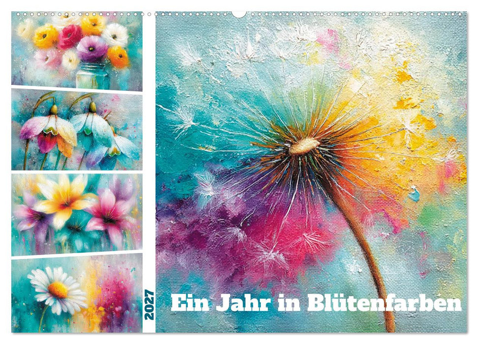 Ein Jahr in Blütenfarben (CALVENDO Wandkalender 2027)