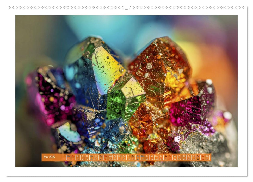 Edelsteine und Kristalle - Makro (CALVENDO Premium Wandkalender 2027)