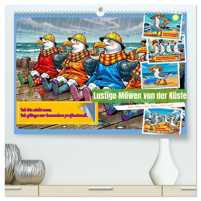 Lustige Möwen von der Küste (CALVENDO Premium Wandkalender 2027)