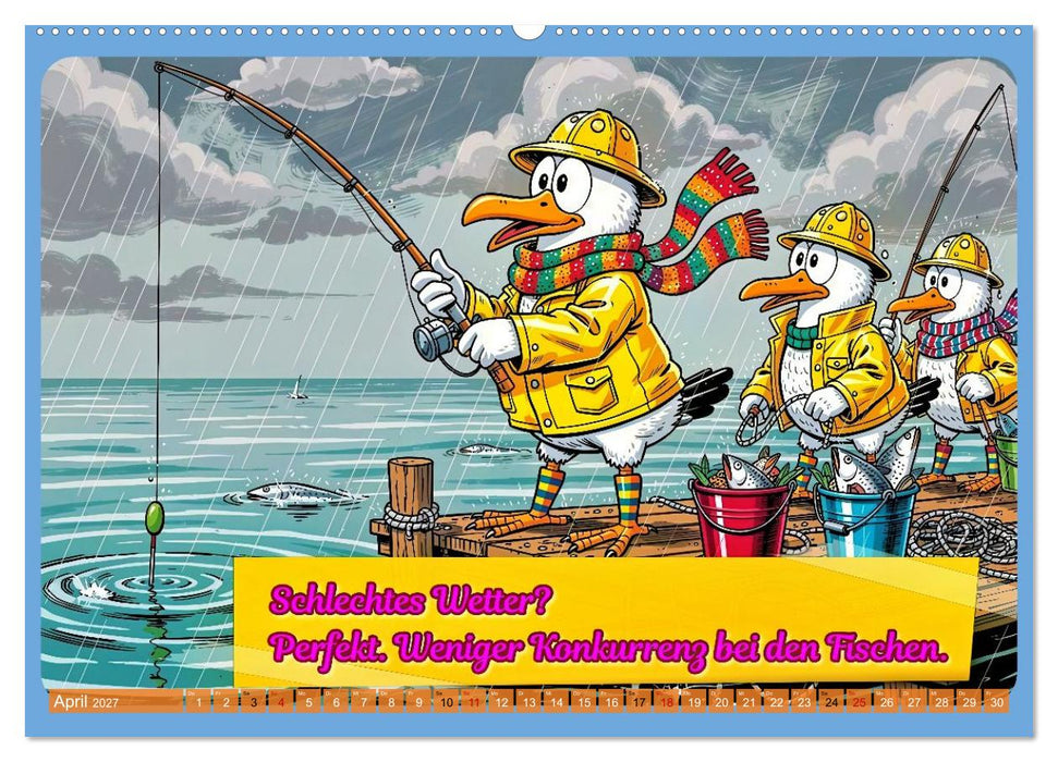 Lustige Möwen von der Küste (CALVENDO Premium Wandkalender 2027)