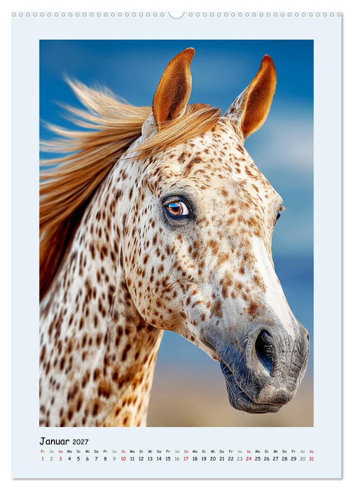 Der Appaloosa. Ein zuverlässiges Westernpferd in bunter Optik (CALVENDO Premium Wandkalender 2027)