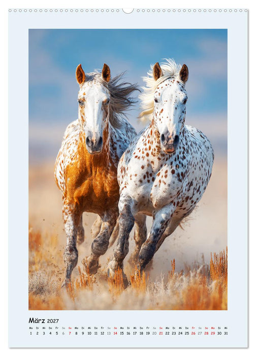 Der Appaloosa. Ein zuverlässiges Westernpferd in bunter Optik (CALVENDO Premium Wandkalender 2027)
