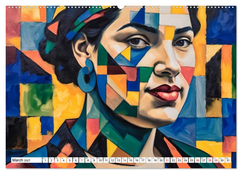 Daphne’s Habitats, the Graphic Worlds of a Digital Muse (CALVENDO Monthly Calendar 2027)