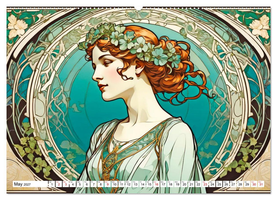 Daphne’s Habitats, the Graphic Worlds of a Digital Muse (CALVENDO Monthly Calendar 2027)